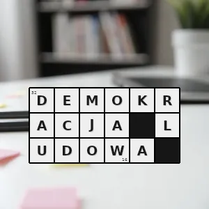 Hasło krzyżówkowe dyktatura partii komunistycznej zachowująca fasadę instytucji formalnej demokracji parlamentarnej - demokracja ludowa – rozwiązanie, synonimy, podpowiedzi i definicje krzyżówkowe